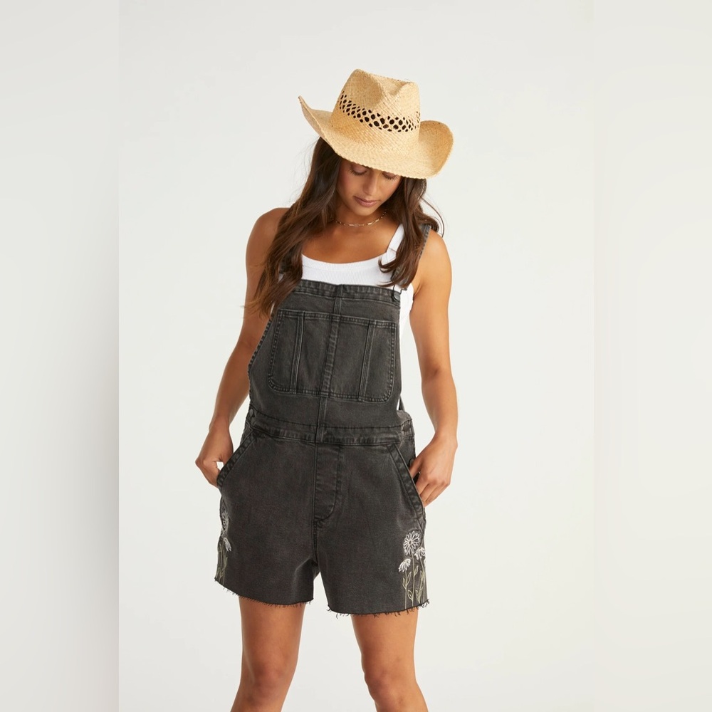 Driftwood Daisy Fields Shortalls